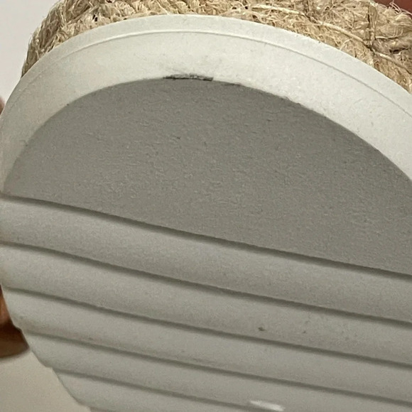 WILD PAIR Studded Espadrille wedge Sandals metallic cognac brown size 7.5 - Picture 13 of 16